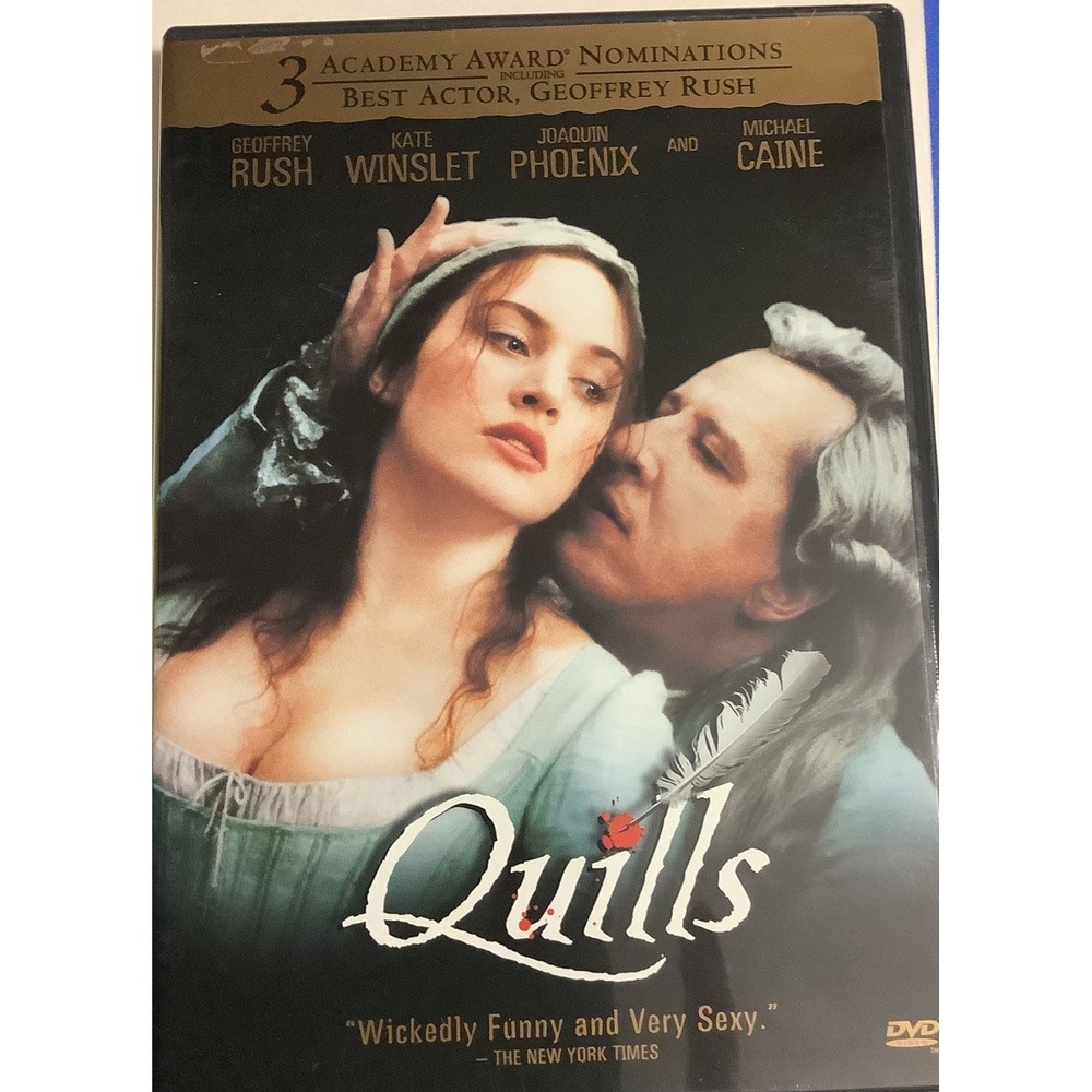 Quills [DVD]  New |‎ Geoffrey Rush, Kate Winslet, Michael Caine, J Phoenix
